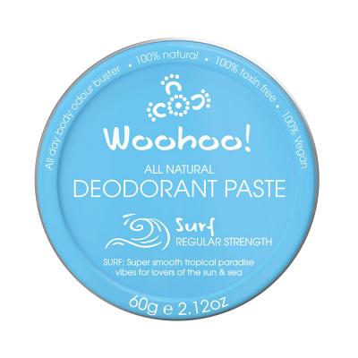 Woohoo Deodorant Paste Surf (Regular Strength)Tin 60g